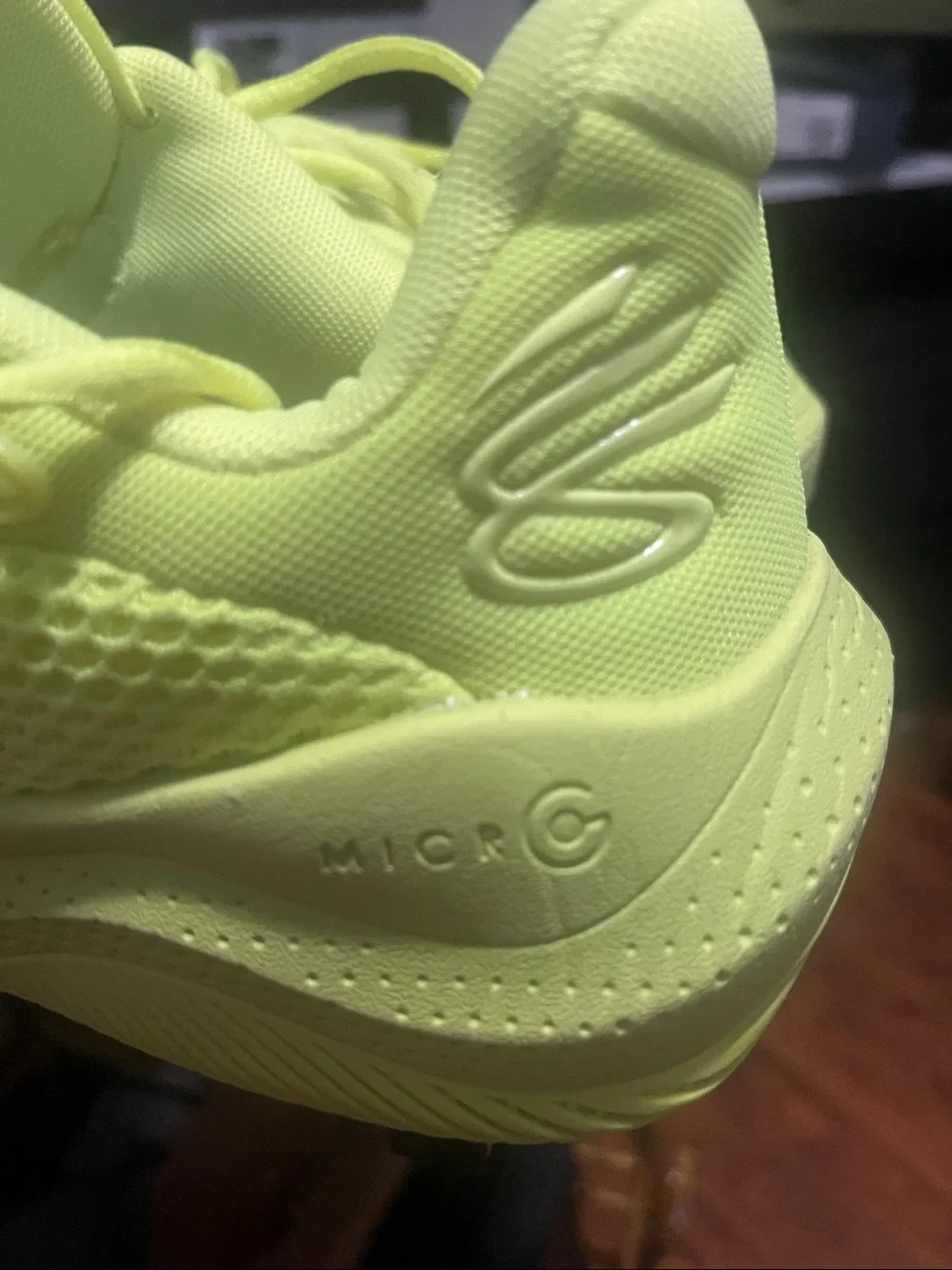 Under Armour Neon Yellow Kids Sneakers